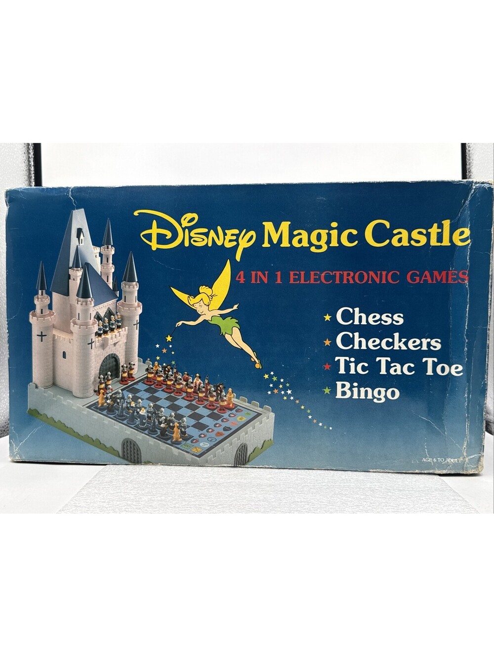 1988 Disney Magic Castle 4-in-one Electronic Game Chess Bingo Novag New Vintage